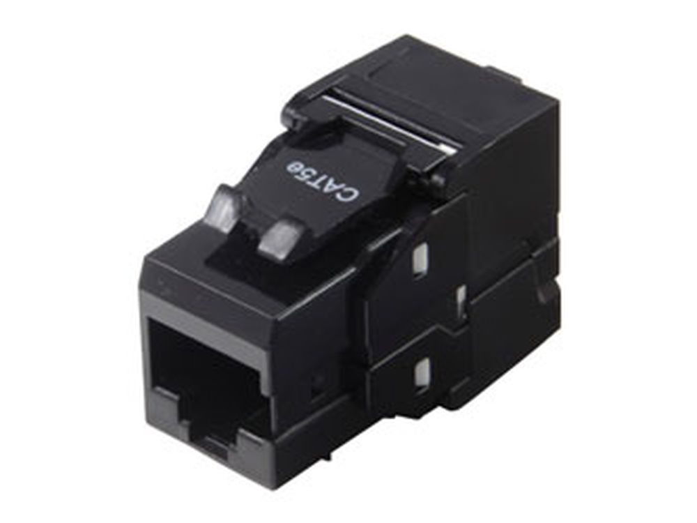 Afbeelding Cat5e UTP connector toolless Black
