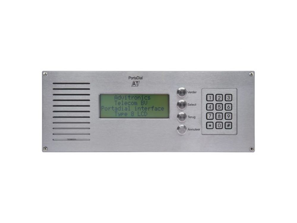 Afbeelding PortaDial type 8 LCD Door Phone Horizontale variant