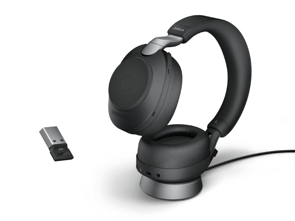Afbeelding Jabra Evolve2 85 Link380a UC Stereo Stand Black