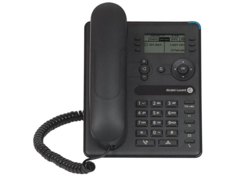 Afbeelding 8008 Entry-level DeskPhone, 64x128 pixels, black a Zonder ethernet kabel