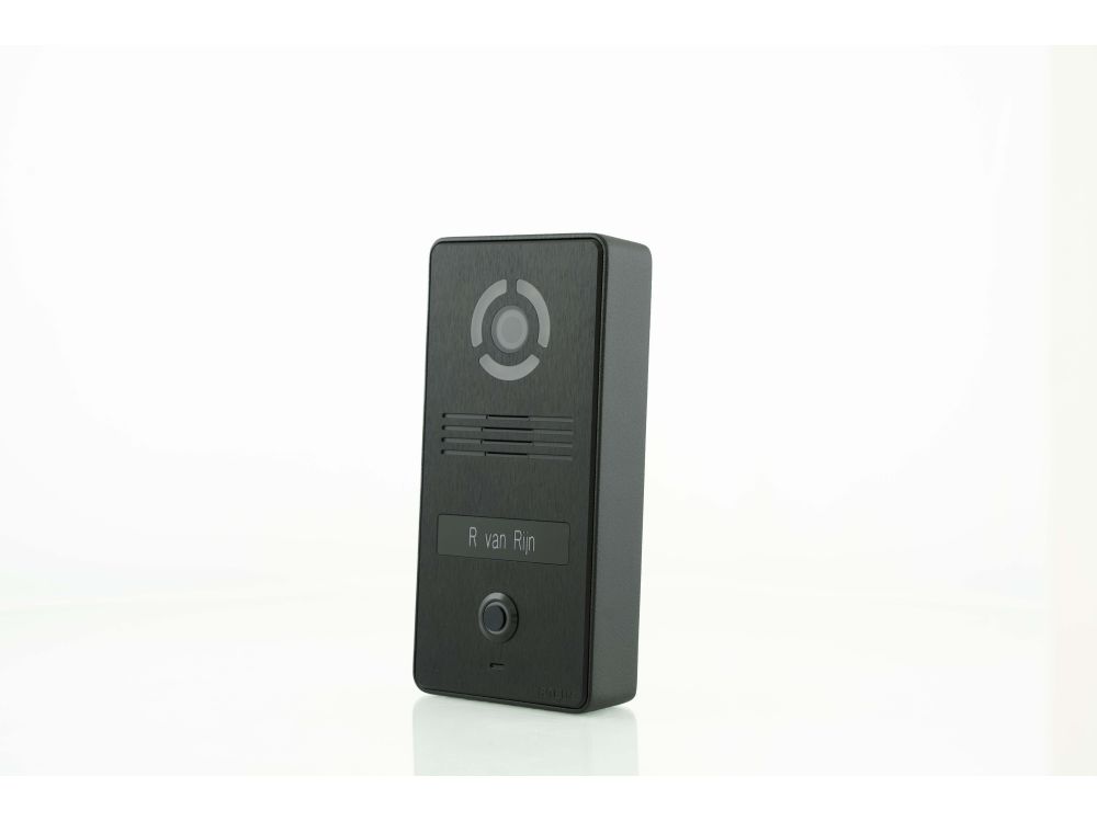 Afbeelding Robin SlimLine SIP, IP camera, Onyx Black, 1 toets (opbouw)