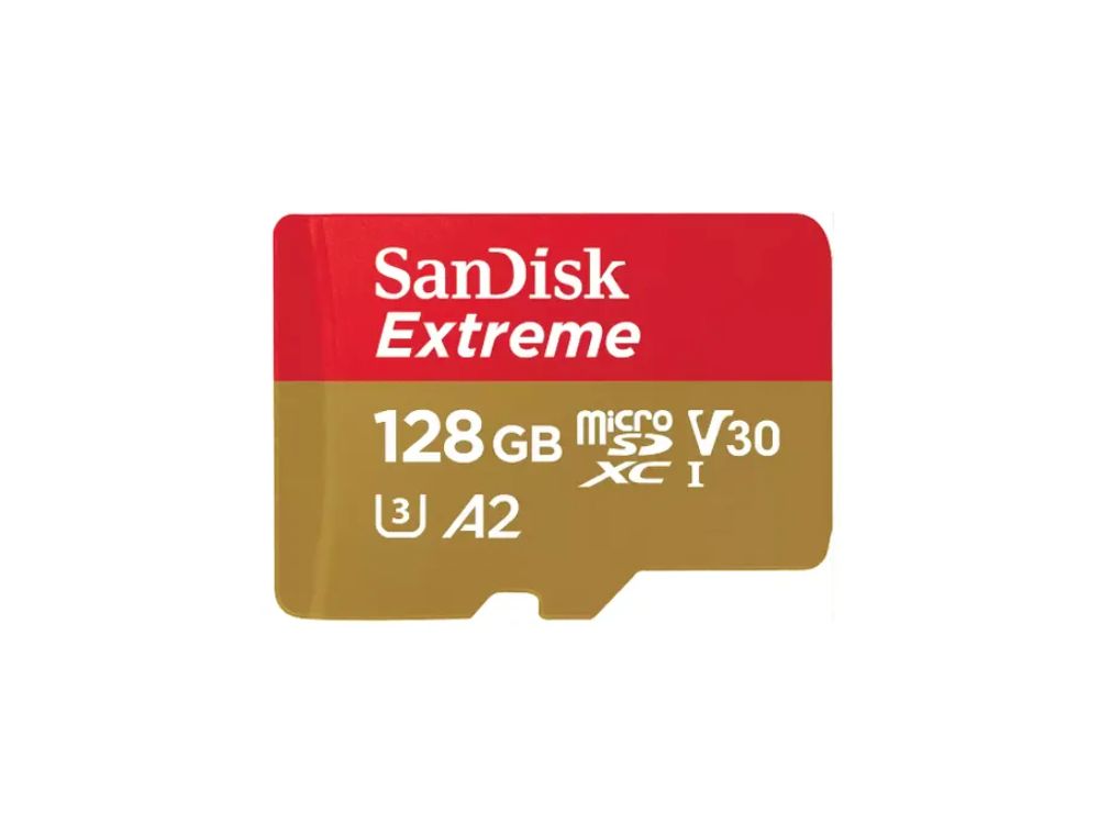 Afbeelding SanDisk Extreme Pro - MicroSDXC 128 GB A2 /Video Class V30 / UHS-I U3 / Class 10