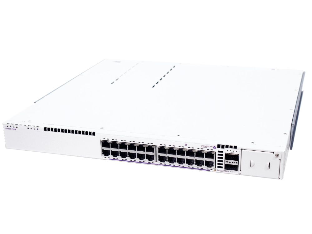 Afbeelding OS6870-P24M: Fixed chassis with 24x10G multi-giga 95W bt PoE ports, 2x200G QSFP56 VFL ports