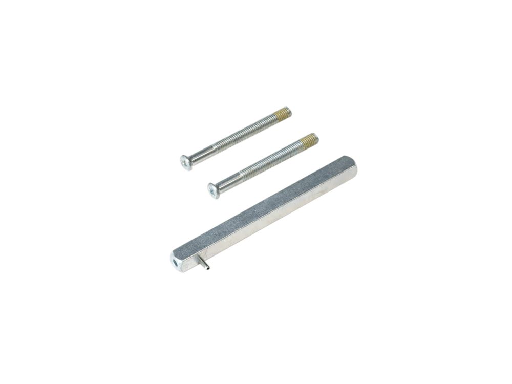 Afbeelding 2N Fortis Handle - Spindle with screws set 8mm, 102 - 110mm