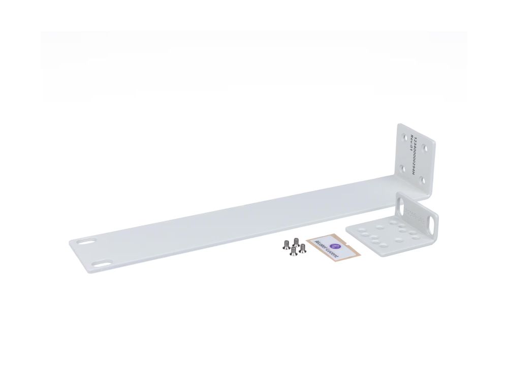 Afbeelding Simple L-bracket for mounting a single OS6465T-12 OS6465T-P12 switch in a 19 rack