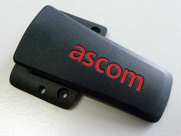 Afbeelding Standaard clip met Ascom logo voor i63 en d63 (zwart)