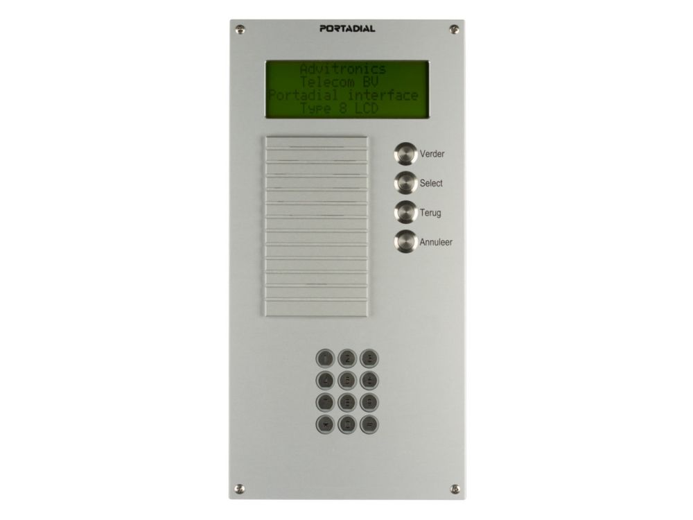 Afbeelding PortaDial type 8 LCD Door Phone Verticale variant