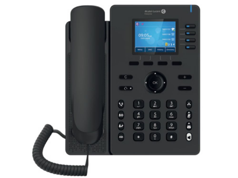 Afbeelding ALE-3 Dual Port Gigabit Ethernet Basic SIP DeskPho SIP DeskPhone, 2.8 inch 320x240 color display