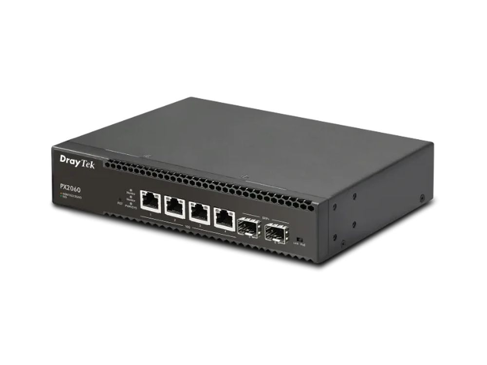 Afbeelding VigorSwitch PX2060 4 poorts 10 Gigabit PoE 10G SFP+, Layer2+ managed switch