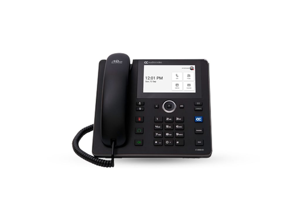 Afbeelding Teams C455HD IP-Phone PoE GbE black. 2 Ethernet