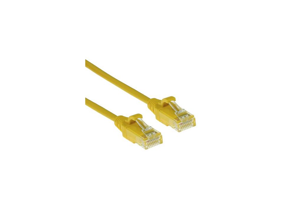 Afbeelding Gele 0,5 meter SSTP LSZH Cat6 patchkabel